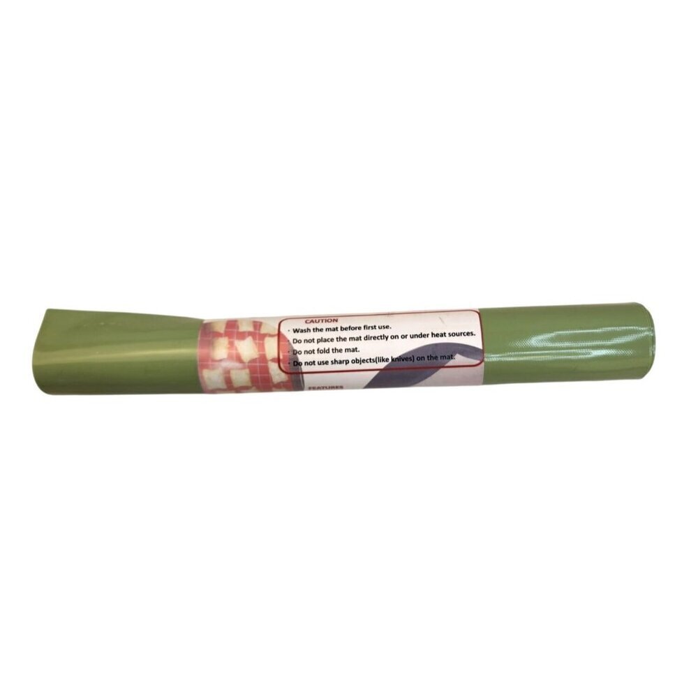 GTJ Silicone Baking Mat Roll Non-Stick Green Oven Microwave & Freezer Safe, 12 f